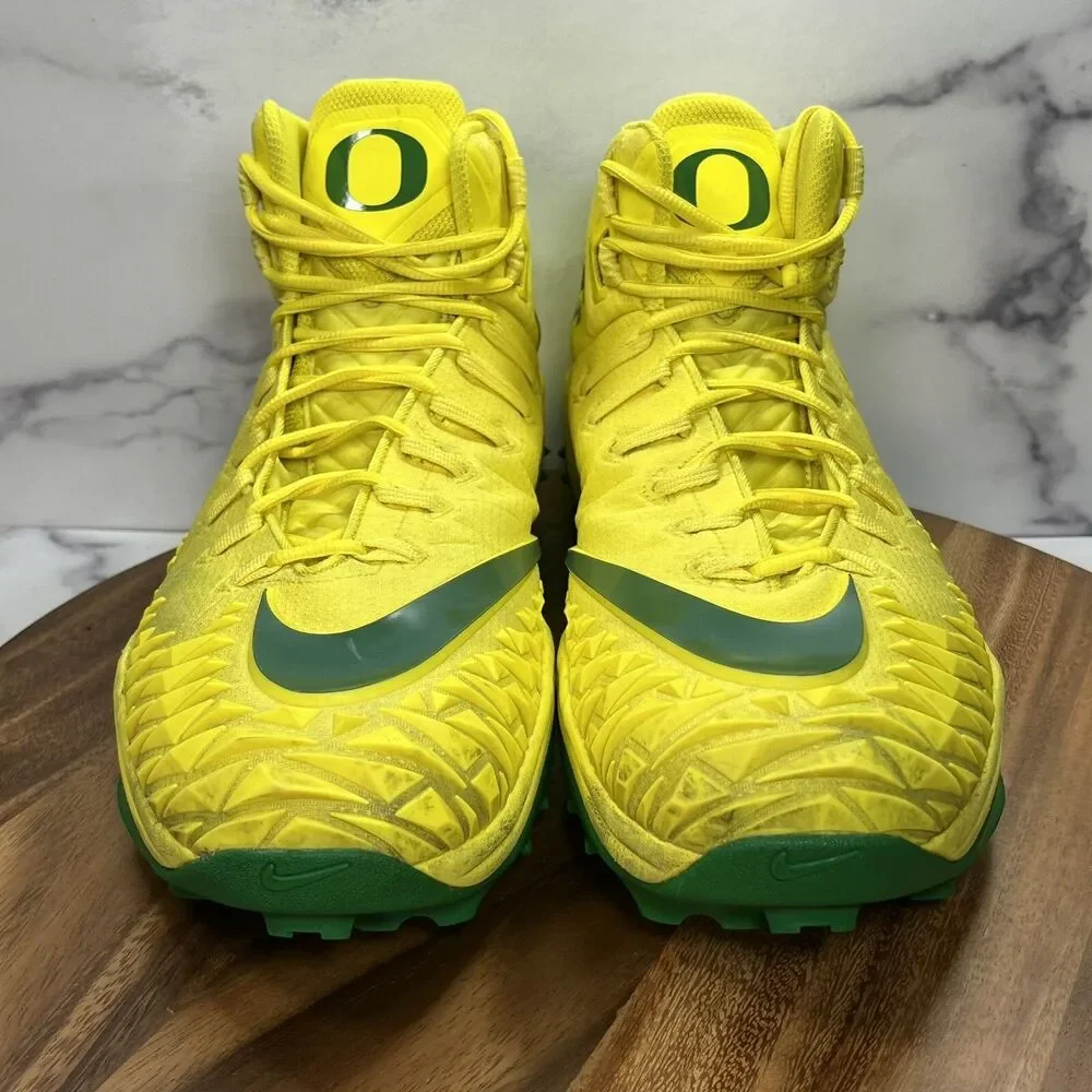 Men’s 16-Nike Force Savage Pro Shark PE Oregon Ducks PLAYER ISSUE SAMPLE Cleats